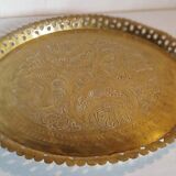 Oriental brass tray