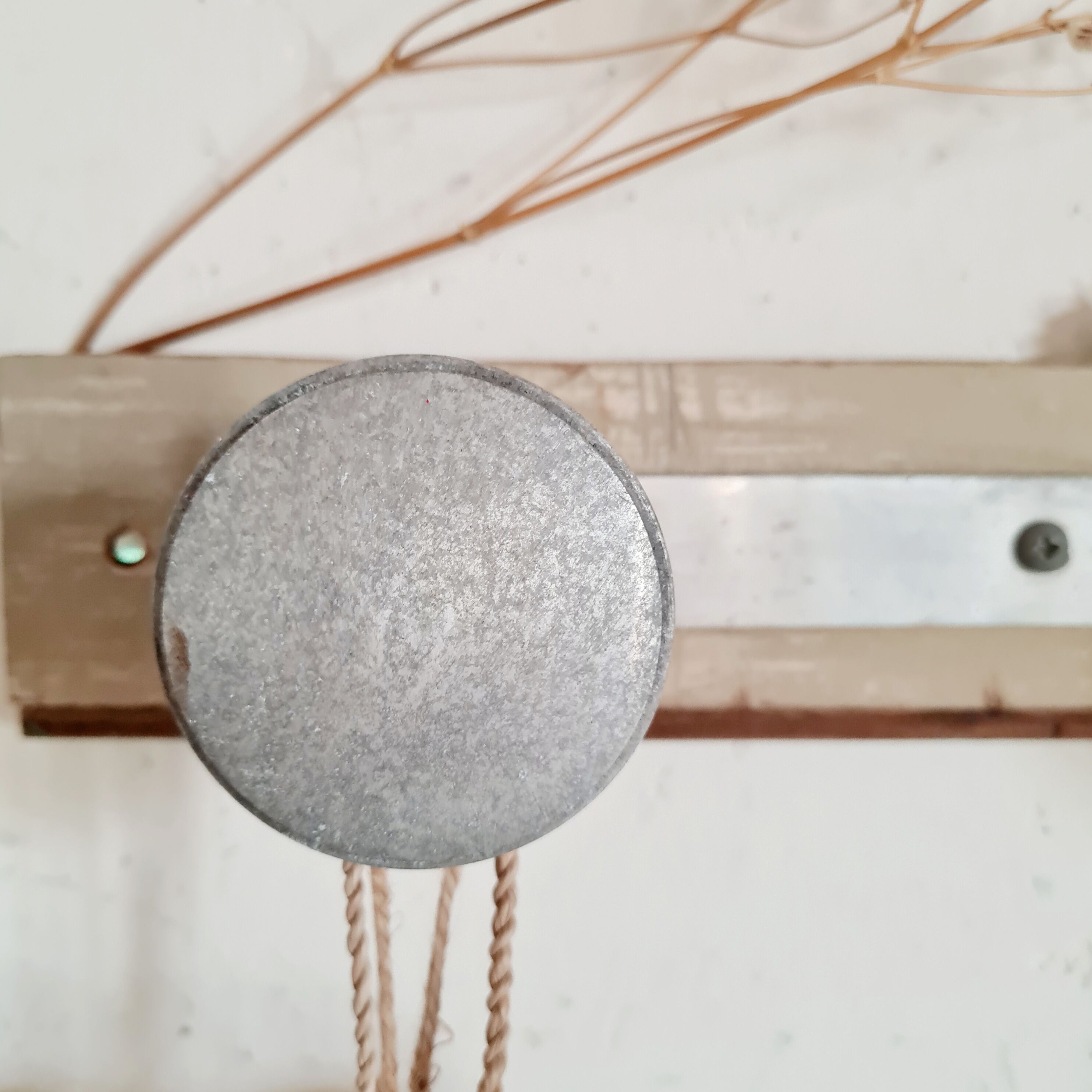 Old coat rack wood and metal