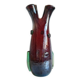Murano glass vase Mid Century Modern by Luciano Ferro 1950s