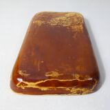 signed mixed earth ceramic tray with marbled effect