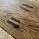 Antique wooden farm bench