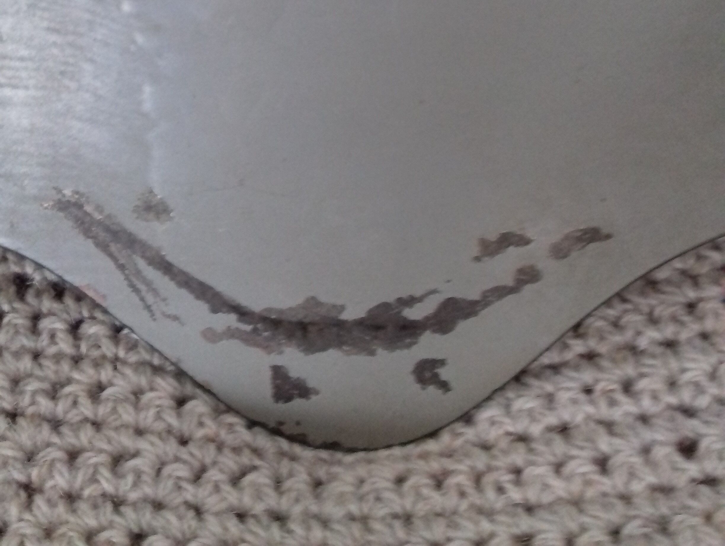 Former mirror art deco bevelled and engraved 46x68cm