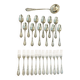 Art nouveau decor of iris 25 pieces