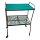 1950s vinyl storage side table