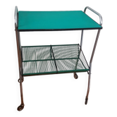 1950s vinyl storage side table
