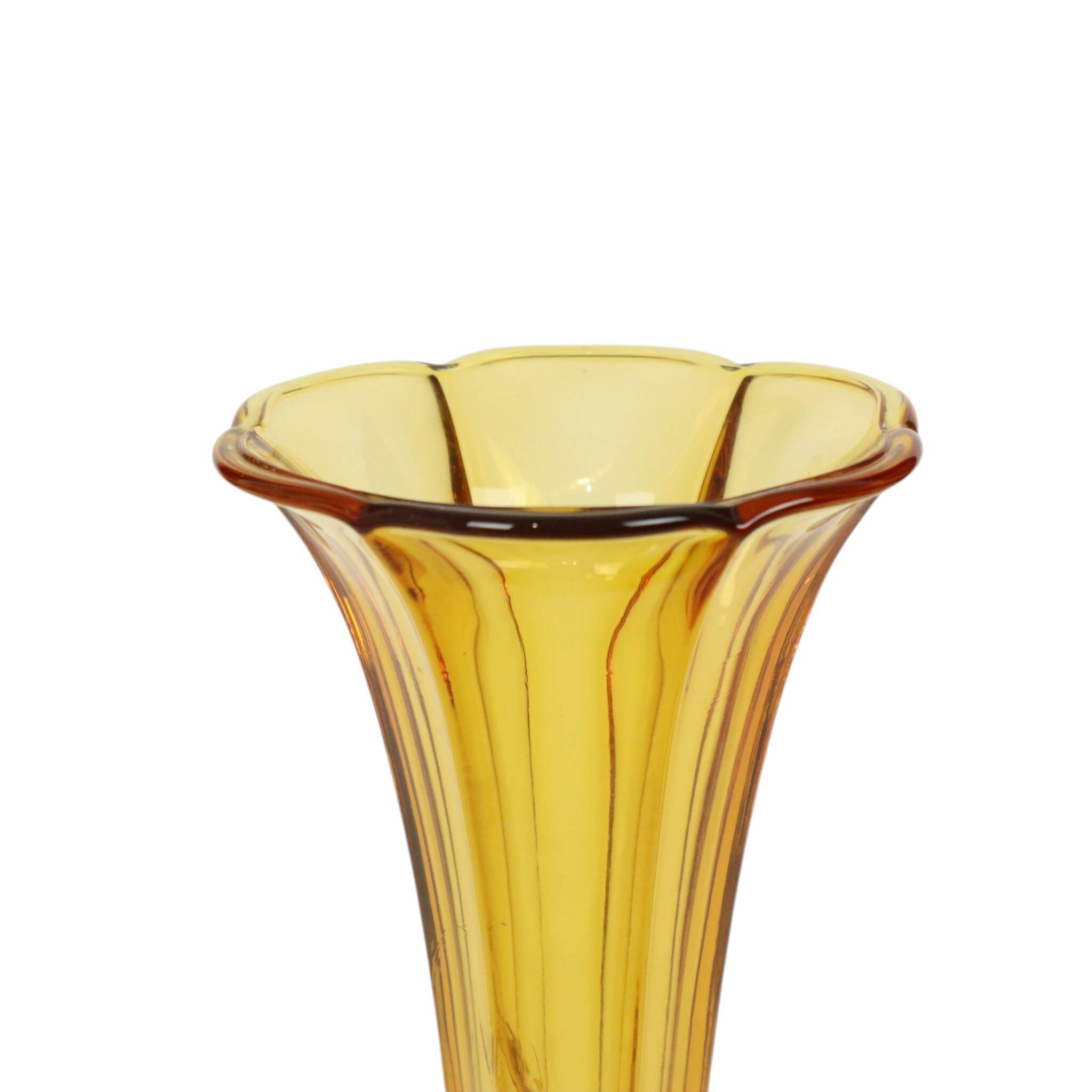 Set of Amber Vases Luxval Américain Art Deco 1935
