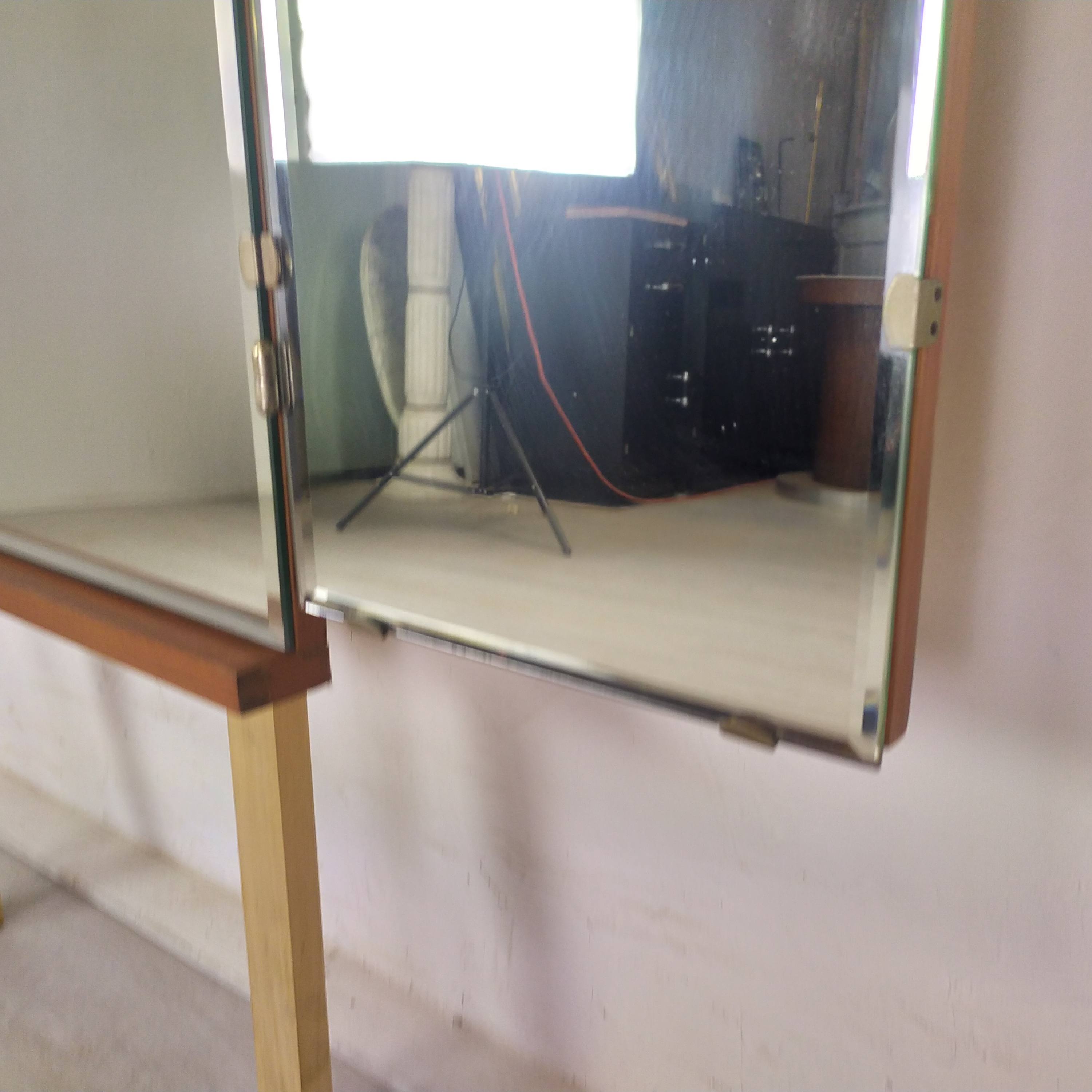 Vintage triptych mirror