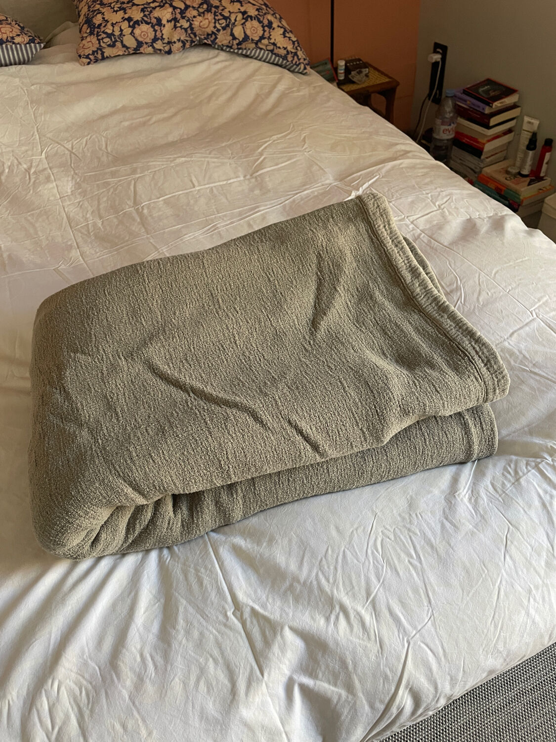 Almond-colored Caravan bedspread