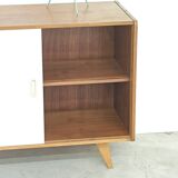 Wooden buffet U 452 pink by Jiri Jiroutek for Intérier Praha 1960