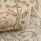 3x7 Brown Cream Floral Handmade Vintage Rug, 105x211Cm