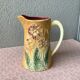 Pitcher in slurry art nouveau majolica 19th