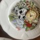 Set of 12 porcelain cheese plates