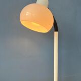 White mid-century space age mushroom floor lamp by Hala Zeist