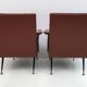 Mid-Century Modern Italian Faux Leather Small Armchair, 1960s