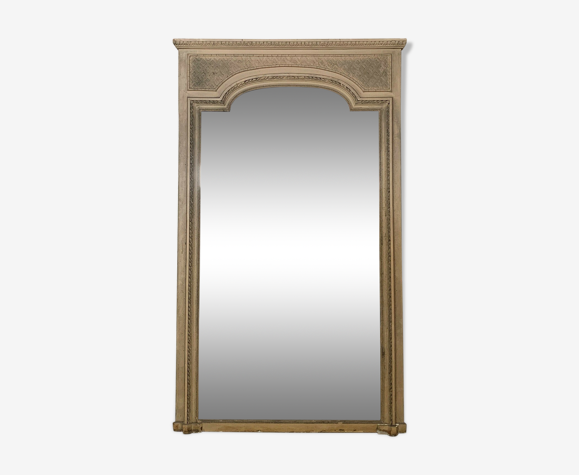 miroir de boiserie époque Napoléon III en bois laqué vers 1850