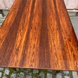 Table à manger scandinave extensible bois et palissandre laquée 150cm