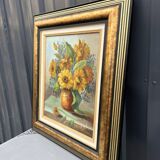 Tableau  Bouquets de fleurs sur entablement