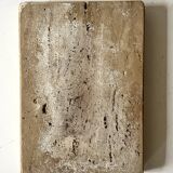 Travertine soap dish / pocket emptier, Italy 1970