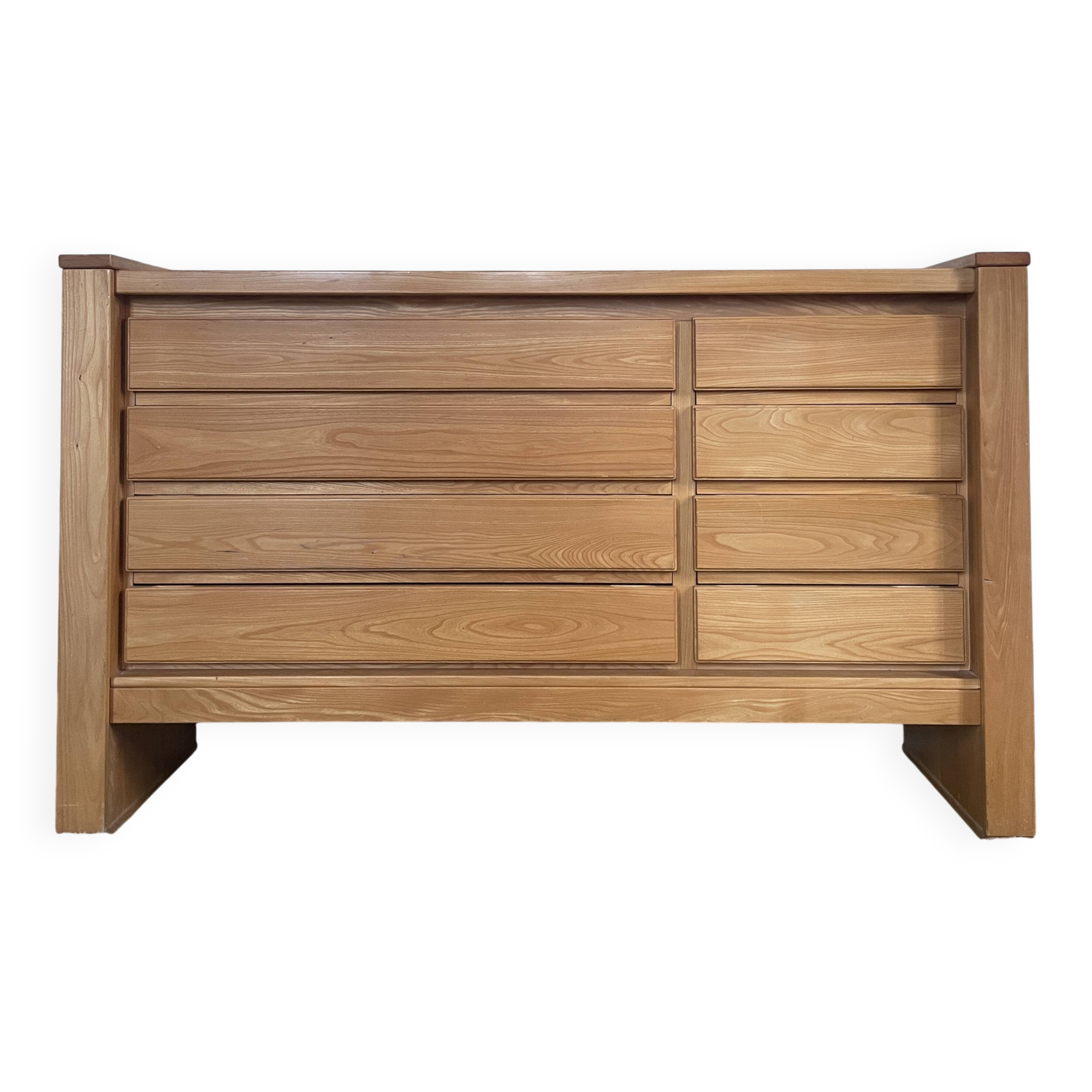 Commode Maison Regain - French manufacturing - Solid elm 1980