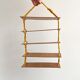 Vintage macrame wall hanging shelves