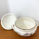 Soup tureen / Vegetable dish in earthenware - Sarreguemines - 1940s/50s
