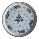 Limoges porcelain pie dish, Art Deco style, flowers and gold