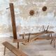 Primitive oak bench