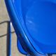 Ensemble de 3 chaises pliantes vintage TED IKEA bleues des années 1980 Nield Gammelgaard.