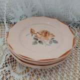 6 old Digoin and Sarreguemines dinner plates
