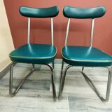 Pair of industrial office chairs