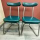 Paire de chaises de bureau industrielles