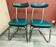 Pair of industrial office chairs