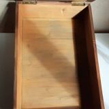 Old sloping pine display case
