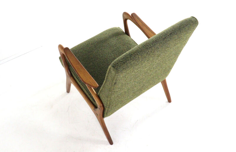 Fauteuil 'Rondeling' | design moderne du milieu du siècle en teck