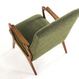 Fauteuil 'Rondeling' | design moderne du milieu du siècle en teck