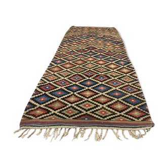 Old Turkish Kilim Runner 193x88 cm, shabby chic, vintage, wool kelim, Antique