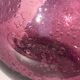 Bubble mouth blown glass vase Biot style height 22cm