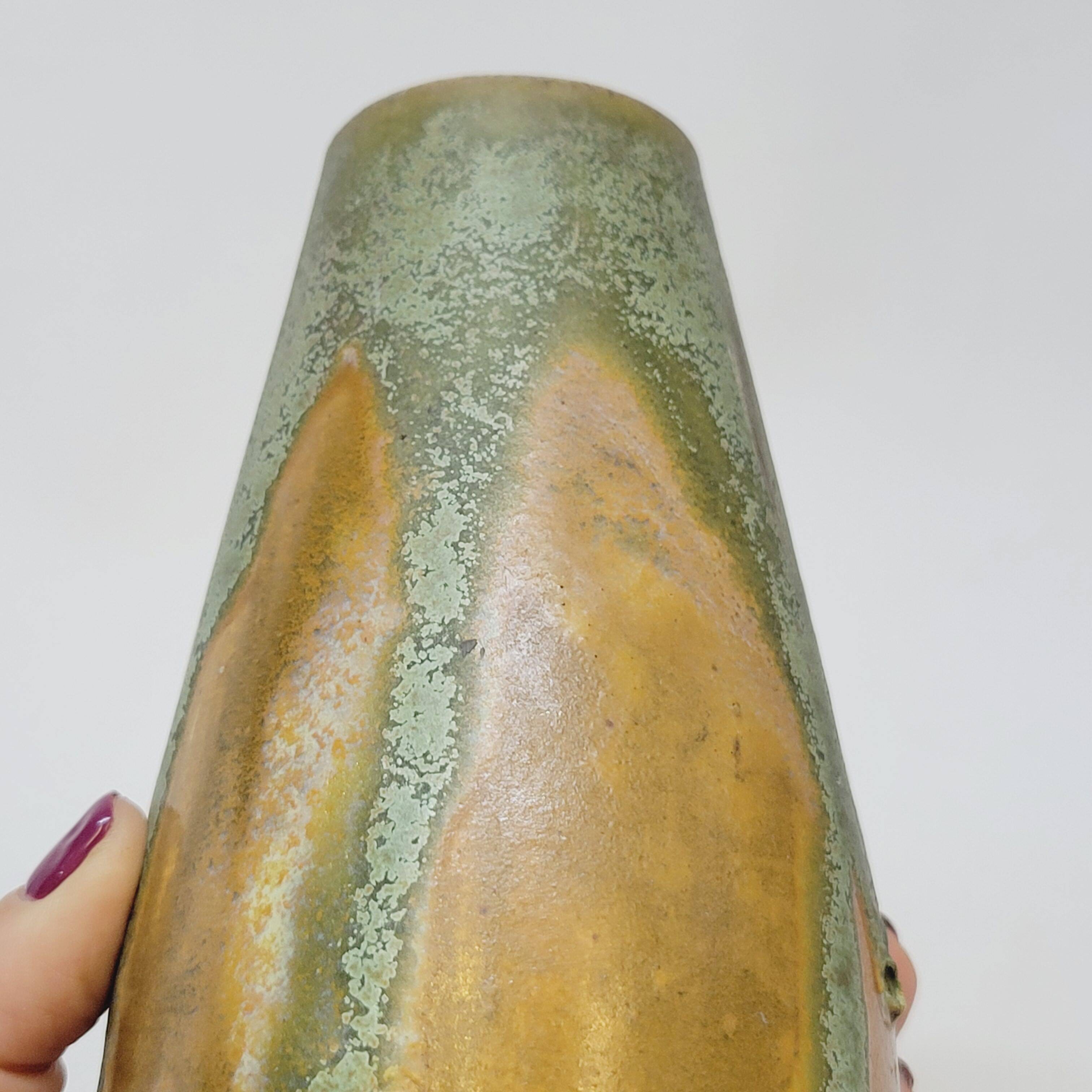 Enameled Stoneware Vase L'artisan L Artisan Pratique Art Nouveau Style Denbac