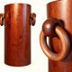 Brutalist/mid-century umbrella stand in walnut – Design 1950-70