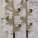 Beige and black coat rack Manade by Jean-Pierre Vitrac