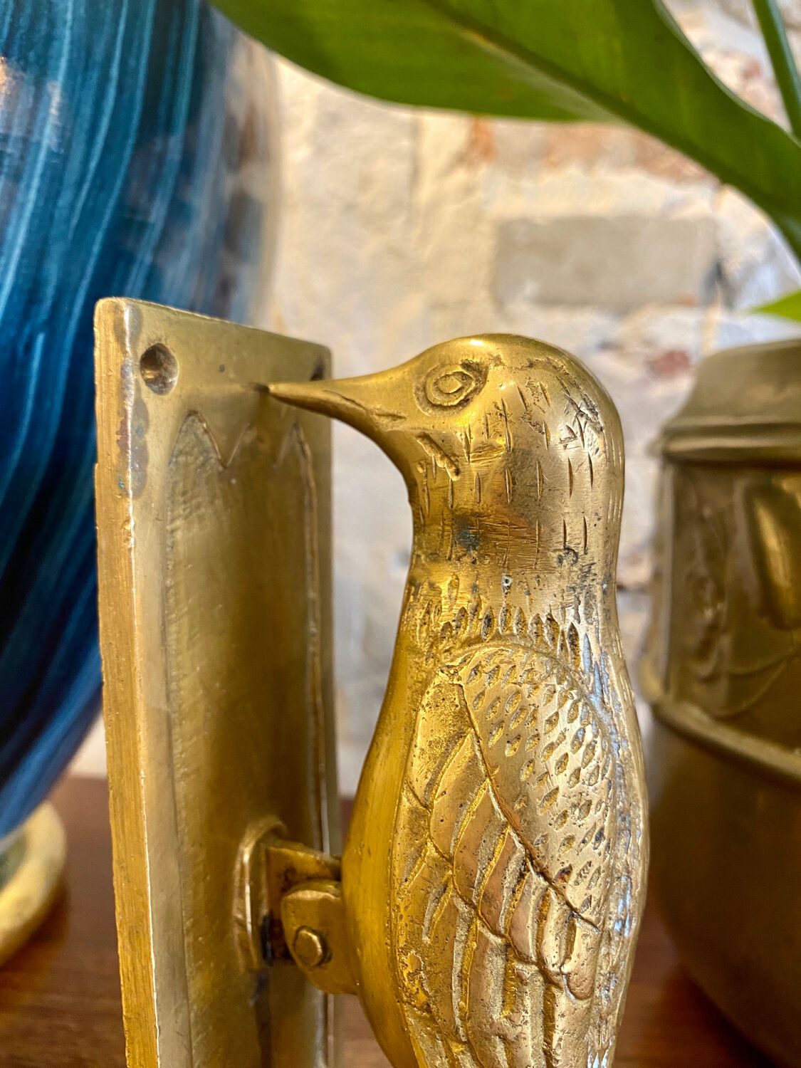 Green peak brass knocker