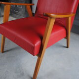 Armchair in 60 years red skai