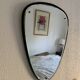 Vintage 1960s asymmetrical rearview mirror - 55 x 38 cm