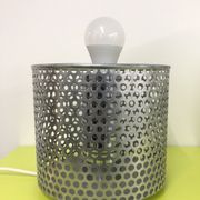 Lamp in chrome steel and opal glass by Michel Boyer for Verre Lumière