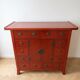 Red wooden Chinese-style storage furniture