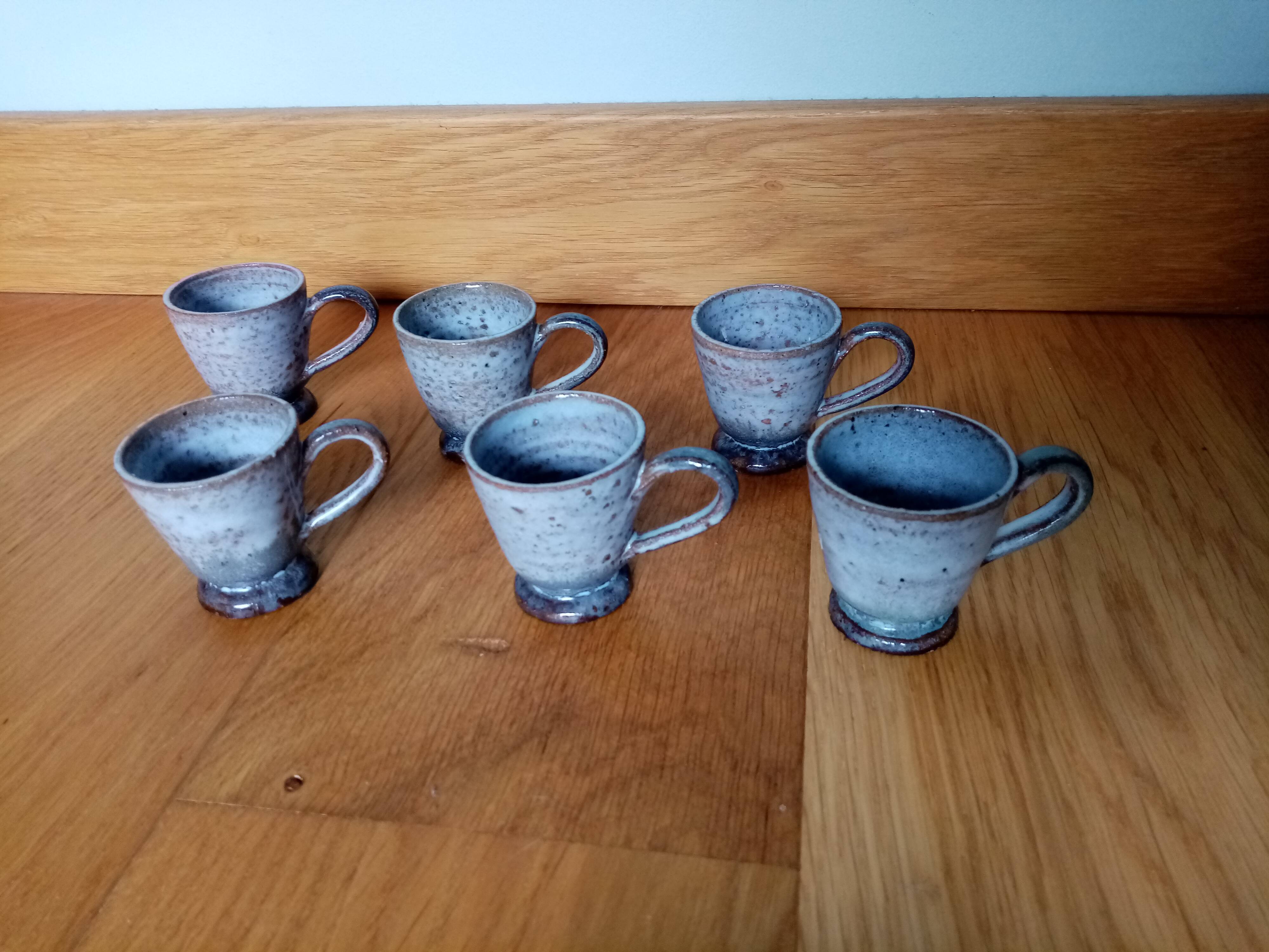 Stoneware cups or shot glasses