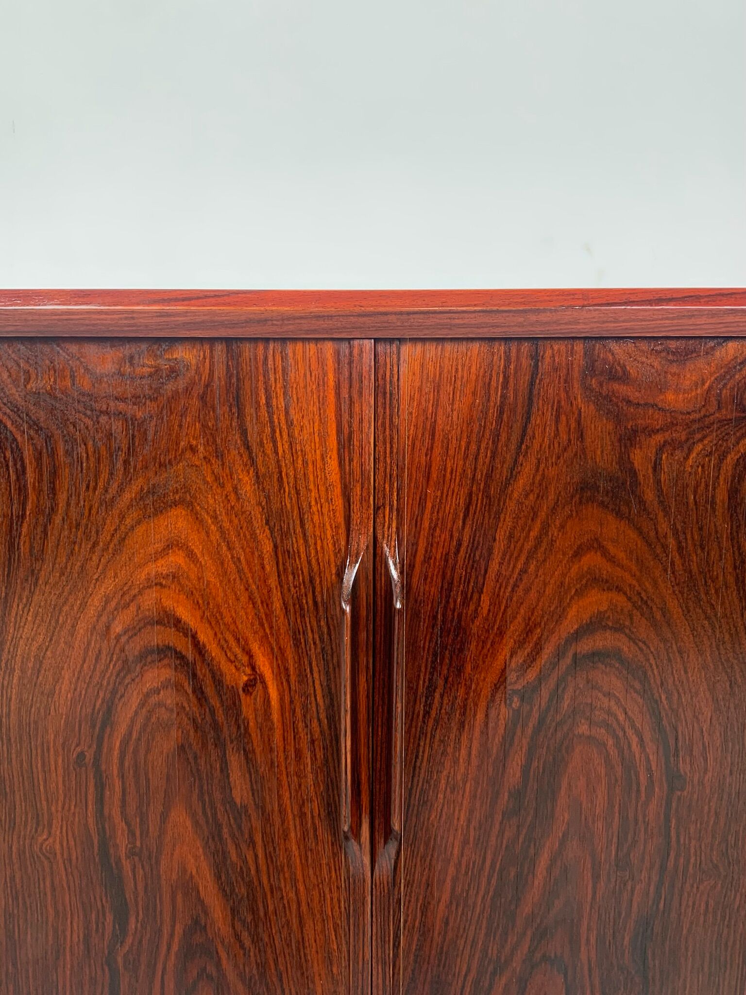 Danish palisander tambour sideboard by Arne Vodder