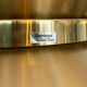 Brass colored aluminium pendant light by Carl Thore for Granhaga Metall. Sweden 1970s.
