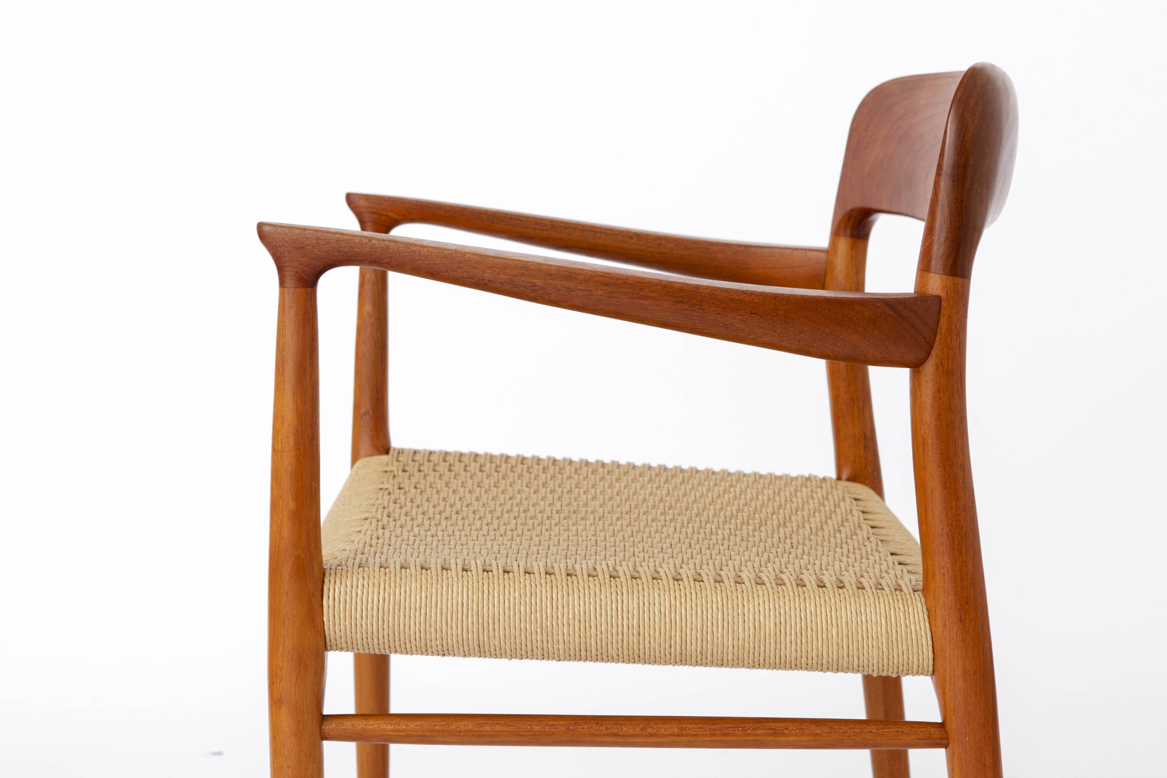1 of 2 Armchair No. 56 by Niels Otto Møller (1954) – Teak Frame