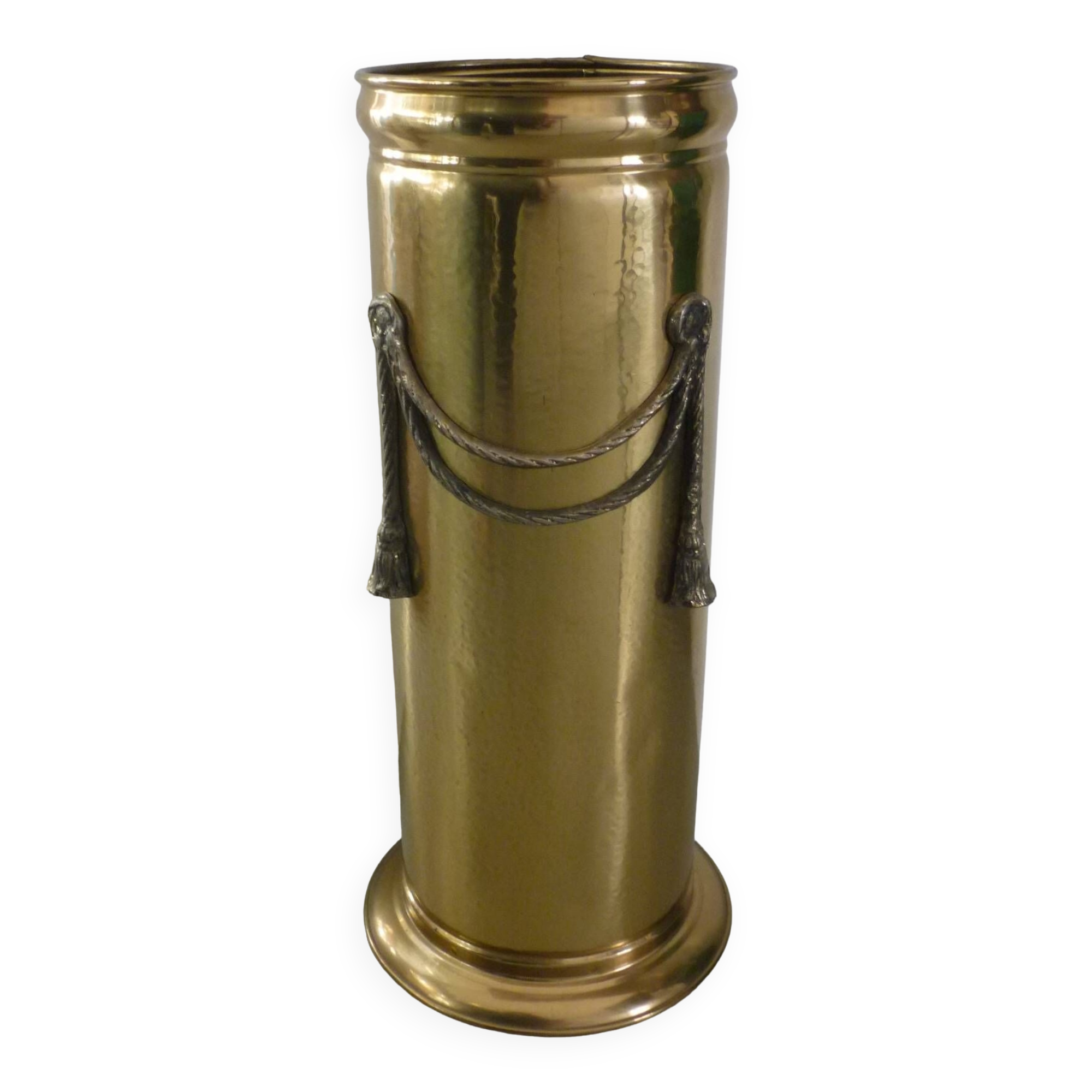 Umbrella stand in English gilded brass